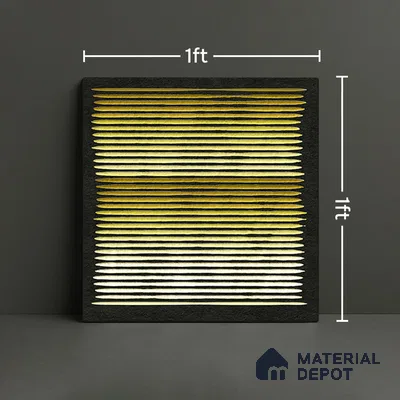 Highlighter Tiles  Tile TL 07240 C Carvino 8003 GLM (Gold) 1 ft x 1 ft Ceramic Matte Finish - 9 mm  | 2 mm Spacer is Mandatory (Sample)